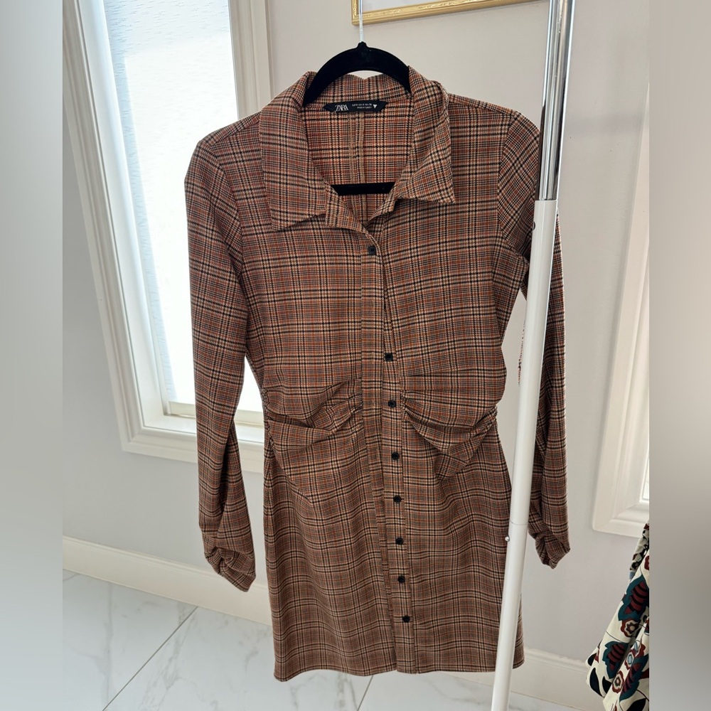 Zara Plaid Dress - Picture 1 of 2